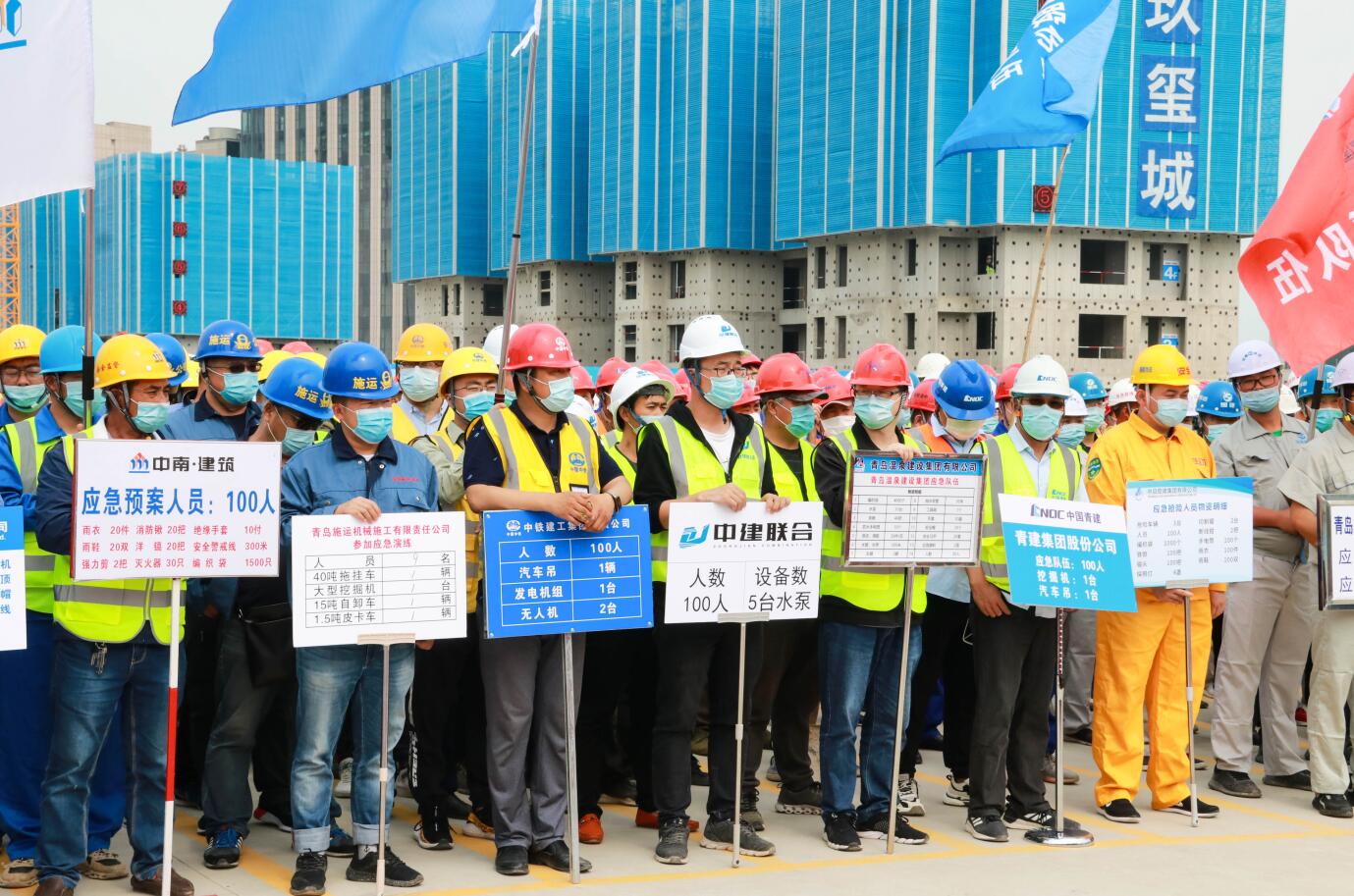 中建聯(lián)合參加防汛應(yīng)急救援演練 | 消除事故隱患，筑牢安全防線(圖1)