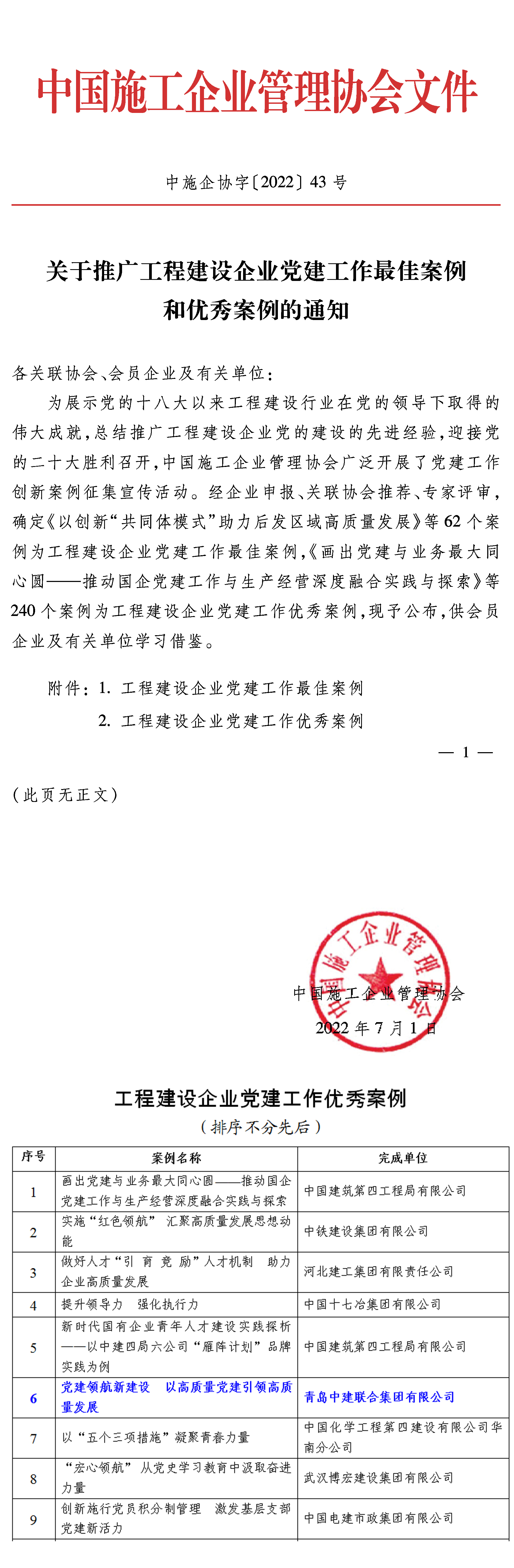萬山磅礴，黨為主峰|中建聯(lián)合堅持以高質量黨建引領企業(yè)發(fā)展(圖1)