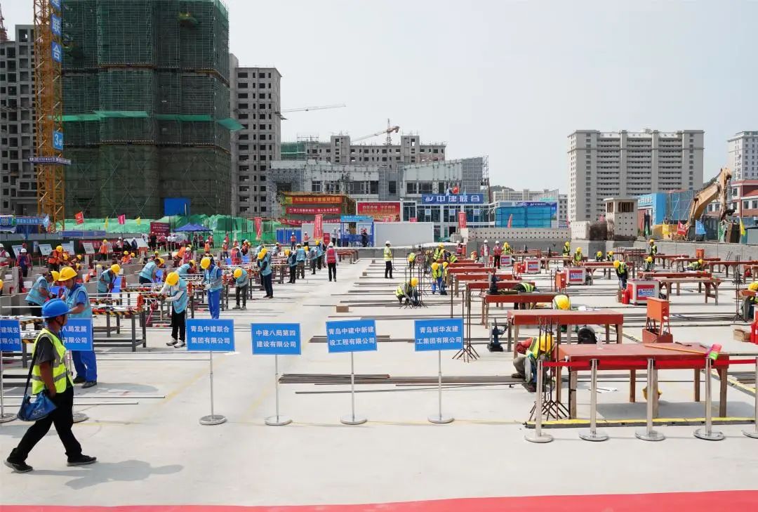 以賽促訓(xùn)，匠心筑城|中建聯(lián)合承辦嶗山區(qū)第十六屆“中建聯(lián)合杯”建筑業(yè)職業(yè)技能大賽(圖4)